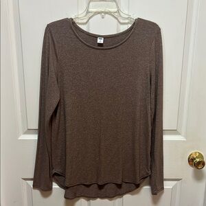 Brown Long Sleeve Women's Sweater